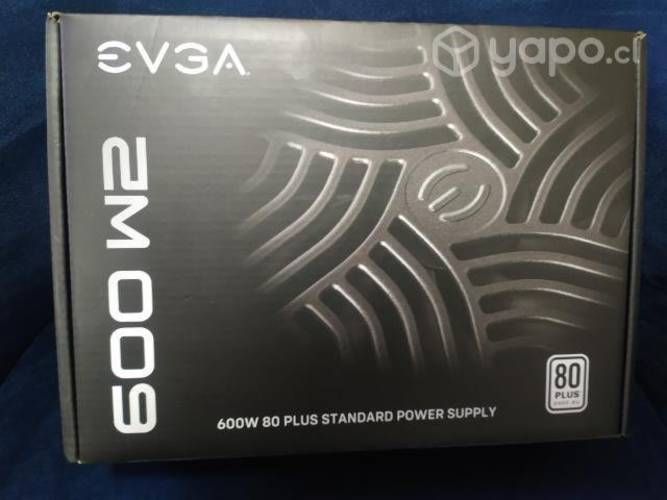 Fuente de poder EVGA 600 watts , 80 plus white