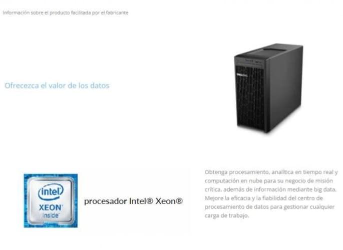 Servidor Dell Poweredge T150 NUEVO+PANTALLA HP 20"