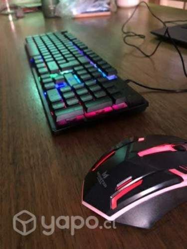 Teclado y mause gamer (Sin caja)