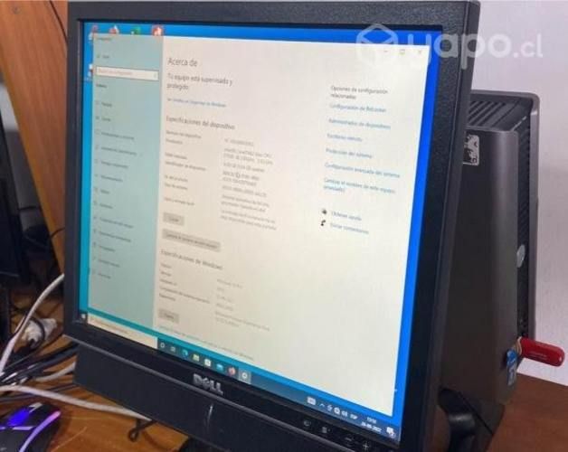 Computador dell otiplex 755 con pantalla