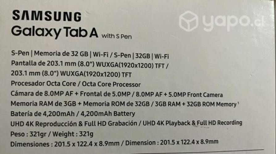 Samsung Galaxy Tab A with S pen