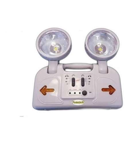 Lampara De Emergencia Led 2 Focos Recargable Salid