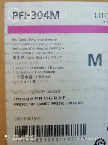 Tintas canon pfi diversos modelos originales