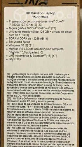 Notebook HP (Core i7)