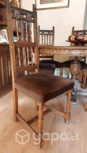 Juego de Comedor de madera para 6 personas