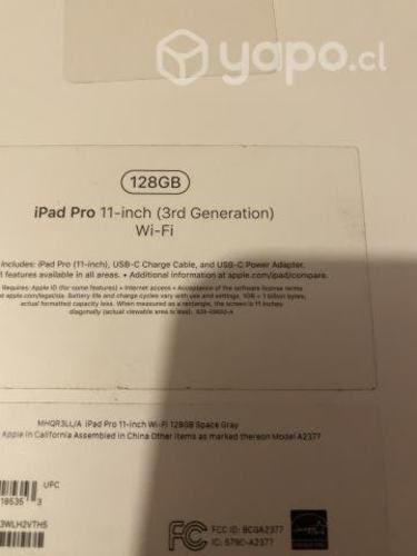 Ipad 11 pro 3 generación