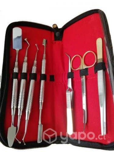 Set de 7 Herramientas dentales con estuche