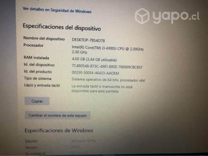Lenovo Thinkpad L460 14" i3-6100U 512GB