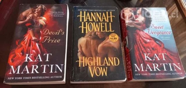 Kat Martin lote 3 novelas romanticas en ingles
