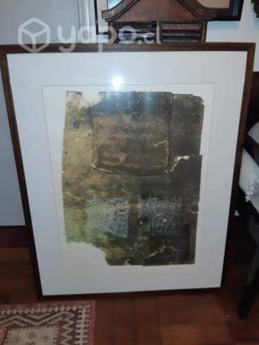 Gran litografía de Paz Lira autografiado original