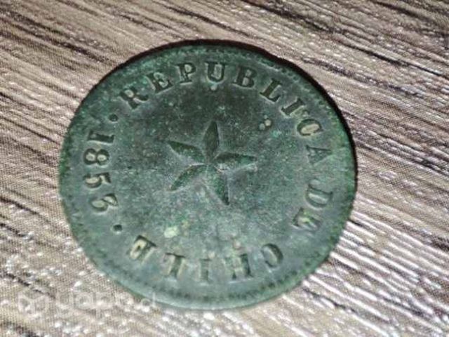 Moneda de medio centavo año 1853