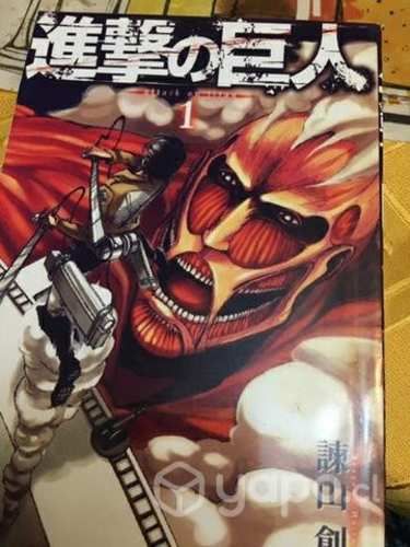 Primer tomo volumen 1 attack on titan ataque a los