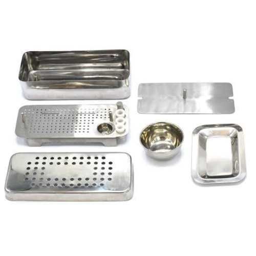 Caja Acero Inoxidable procedimientos PRF Dental