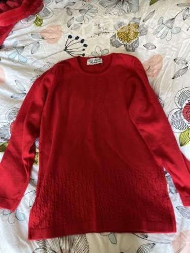 Polera Roja manga larga talla S