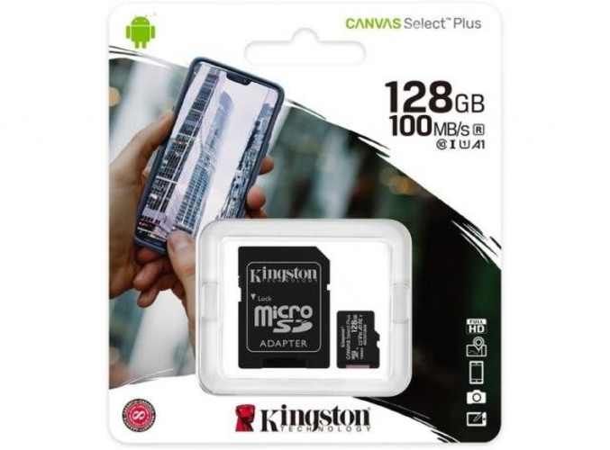 Tarjeta micro sd canvas select plus 128gb kingston