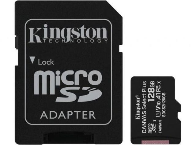 Tarjeta micro sd canvas select plus 128gb kingston