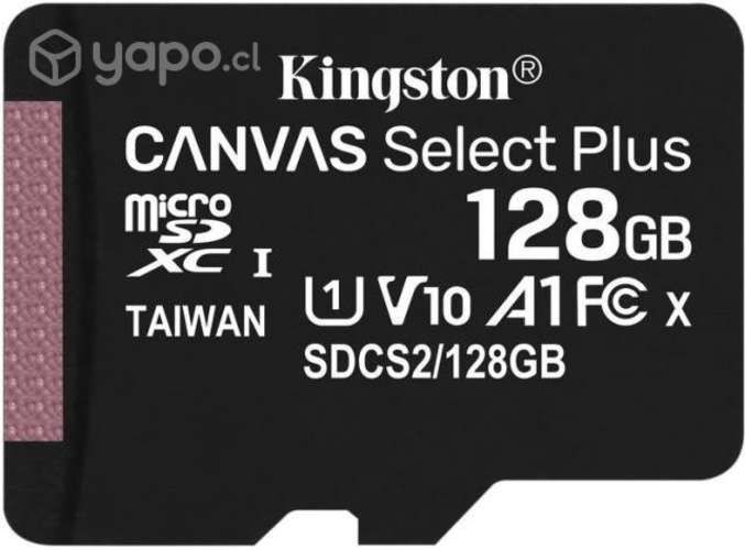 Tarjeta micro sd canvas select plus 128gb kingston