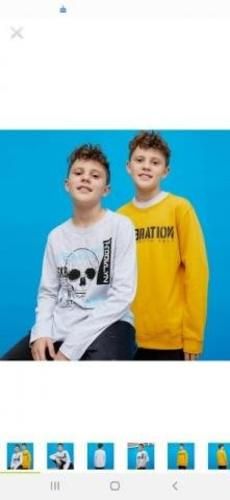 Polera manga larga + poleron niño 10 y 12