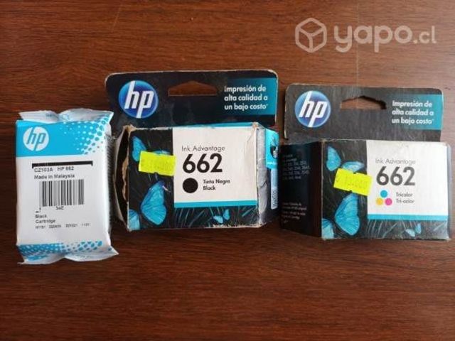 Tintas de impresora 662 (Blanco y negro - Color)