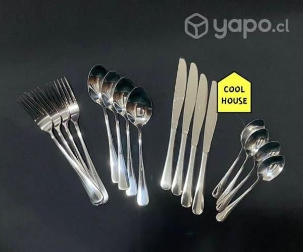 &#9989;Set de Cubiertos De Acero Inoxidable