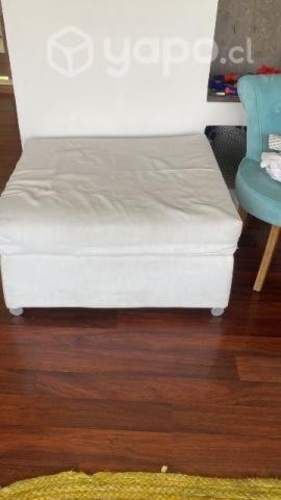 Sillón cama de 2 plazas tipo cama nido + Puff.