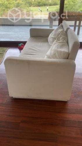 Sillón cama de 2 plazas tipo cama nido + Puff.