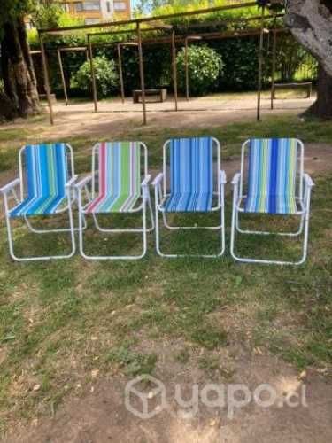 Sillas de playa plegables exterior 16000 cada una
