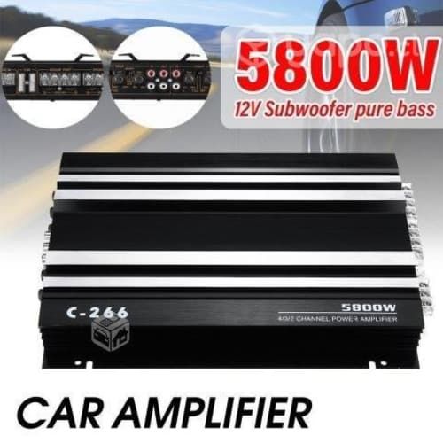 Amplificador de Audio Para Auto 4 Canales 5800w
