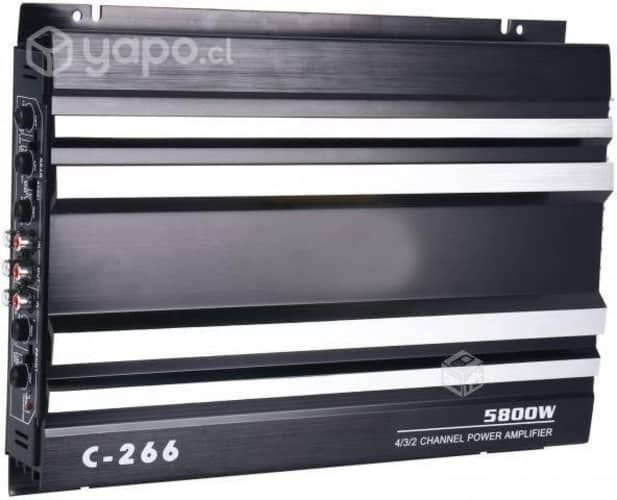 Amplificador de Audio Para Auto 4 Canales 5800w