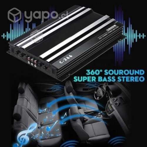 Amplificador de Audio Para Auto 4 Canales 5800w