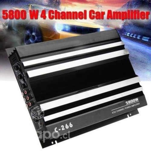 Amplificador de Audio Para Auto 4 Canales 5800w