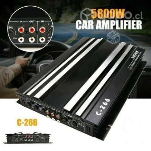 Amplificador de Audio Para Auto 4 Canales 5800w