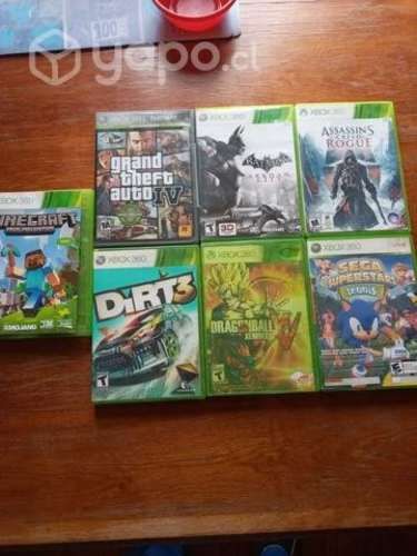 Xbox 360 + 7 juegos y 1 control