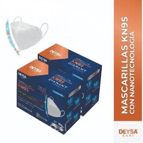 Mascarillas kn95 con nanotecnología caja por 10 un