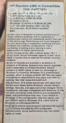 Computador para repuesto