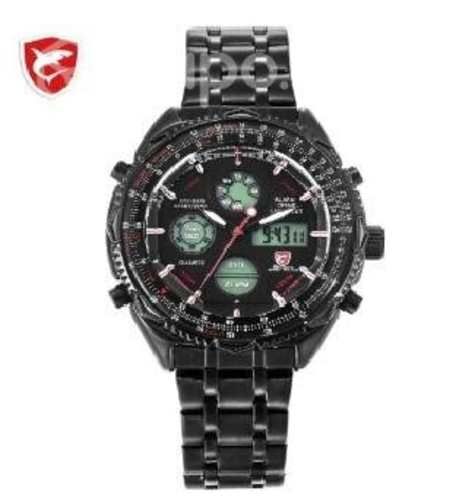 Reloj Sharde cuarzo con correa de acero de tiburón