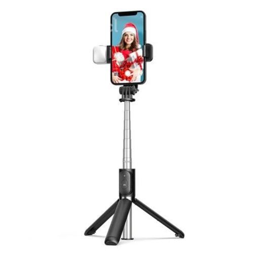 Trípode Selfie Cámara Celular Negro con Flash