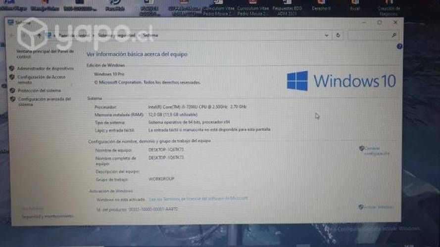 Notebook acer aspire intel i5 512gb SSD 12gb RAM