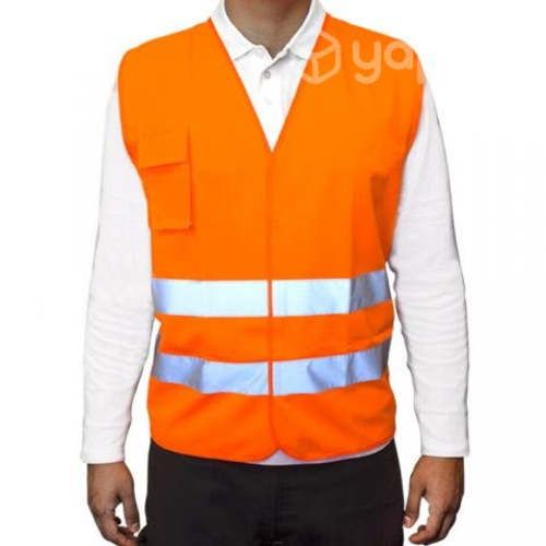 Chaleco Reflectivo Naranjo 2 Cintas Certificado Cl