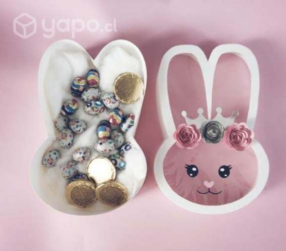 Cajitas con chocolate para pascua