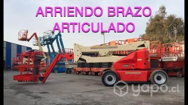 Arriendo brazo articulado diesel jlg genie
