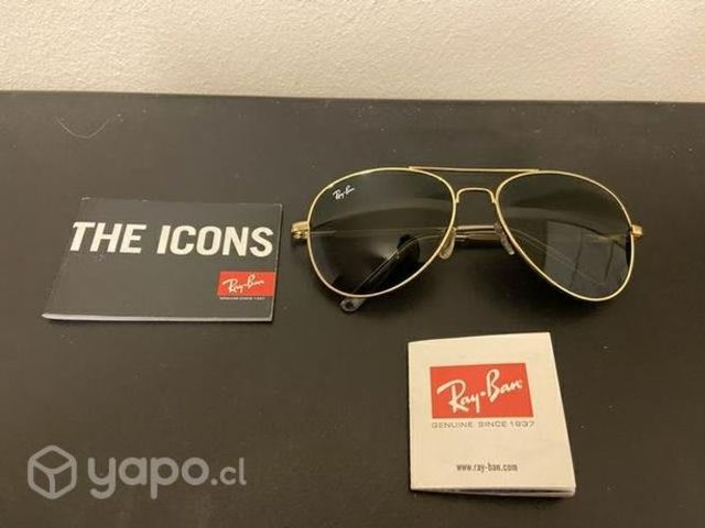 Lentes Piloto Ray Ban dorados