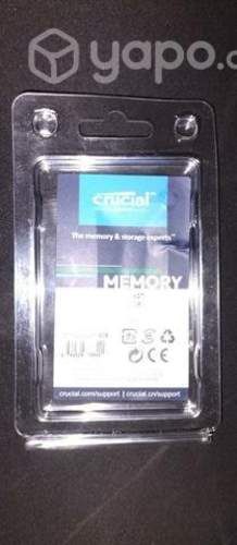 Memoria Ram 8 GB Crucial sin uso para Laptop