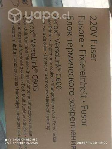 Fusor Xerox versalink c600/c605 original nuevo