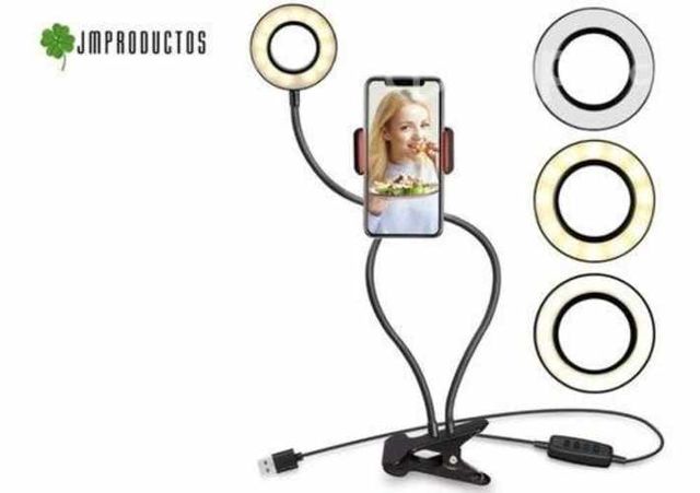 Aro De Luz Y Porta Celular Fotografia Pinza