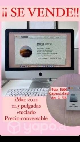 IMAC 21.5 pulgadas 1TB