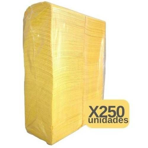 Paños absorbentes multiuso amarillos 250 paños.