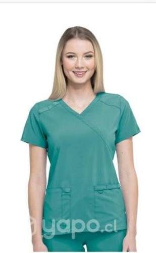 Polera clínica mujer Dikies essential turquesa S