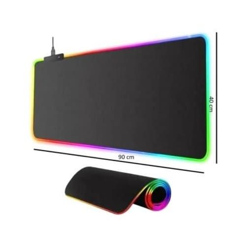 Mousepad Gamer 90x40 RGB LED XL Gaming Mousepad GD