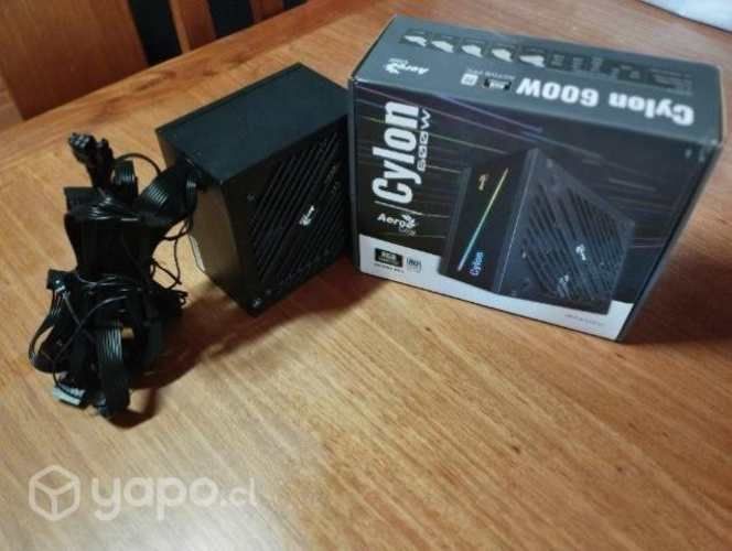 Fuente de poder Cylon 600w Aerocool.